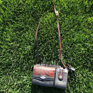 Black/Brown Leather Crossbody